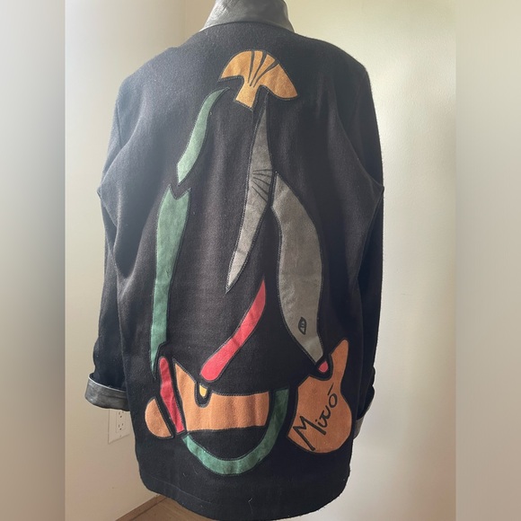 Vintage Miro Coat l G2 by Gianni Coat Abstract Art Design Coat Cozy Avant Garde - Picture 3 of 9